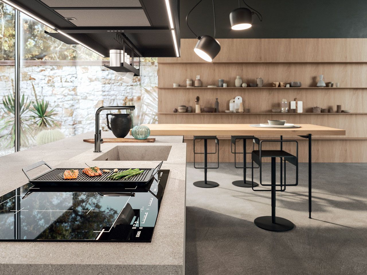 Встроенная кухня с островом Arrital Ak_04 ARCH-00140033 - Вид №4