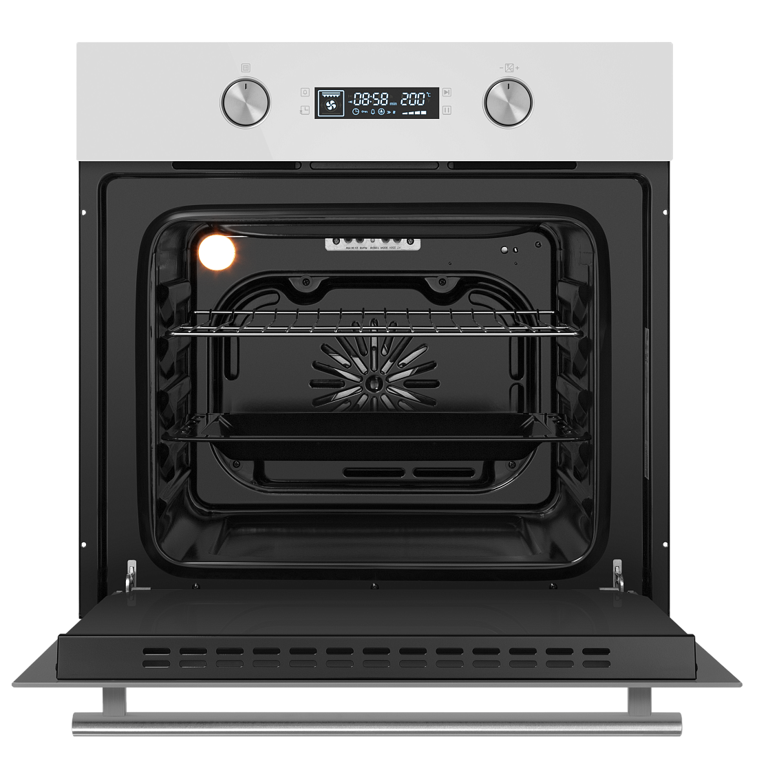 9100952 Электрический духовой шкаф HOMSair OEM606WH белый STDN-0144330 - Вид №1