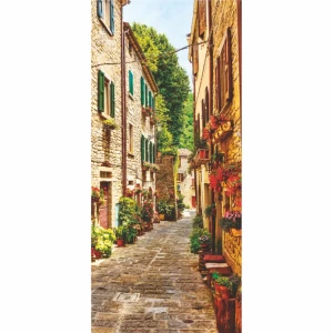 Фотообои бумажные Улочка 100x270 см