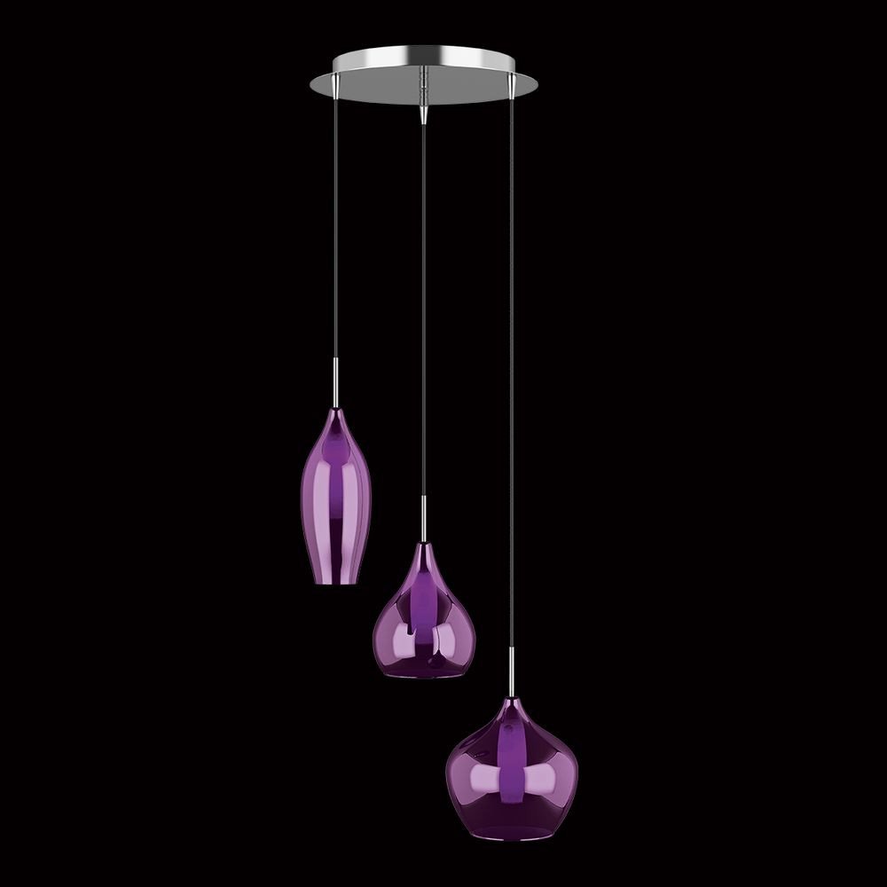 Подвесная люстра Lightstar Pentola 803059 LIGHTSTAR ДИЗАЙНЕРСКИЕ, PENTOLA 058061 Фиолетовый  - Вид №2