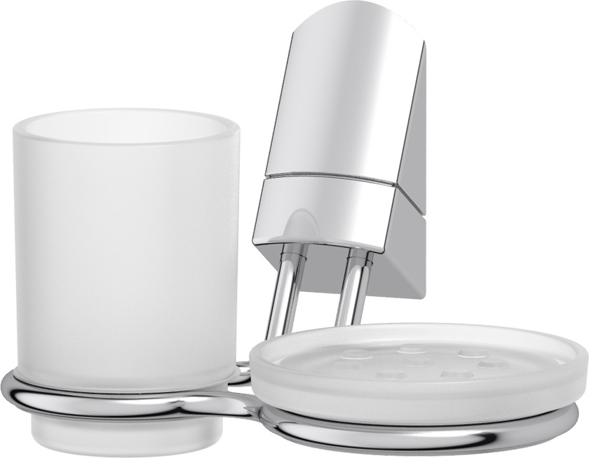 APO 004 Держатель со стаканом и мыльницей VITRA Apollon