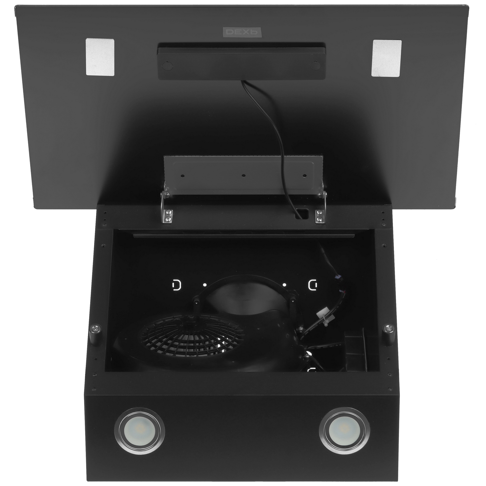 9202952 Вытяжка наклонная DEXP FD03SS черный/серебристый STDN-0123148 - Вид №8