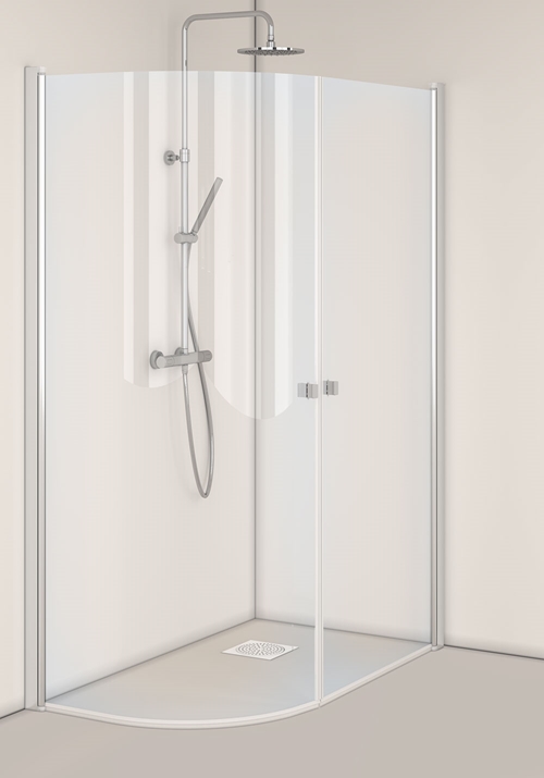 1450451 Igloo Pro J + Душевой Уголок Прямой Прозрачное Стекло 80X80 Hafa Прозрачный  - Вид №1