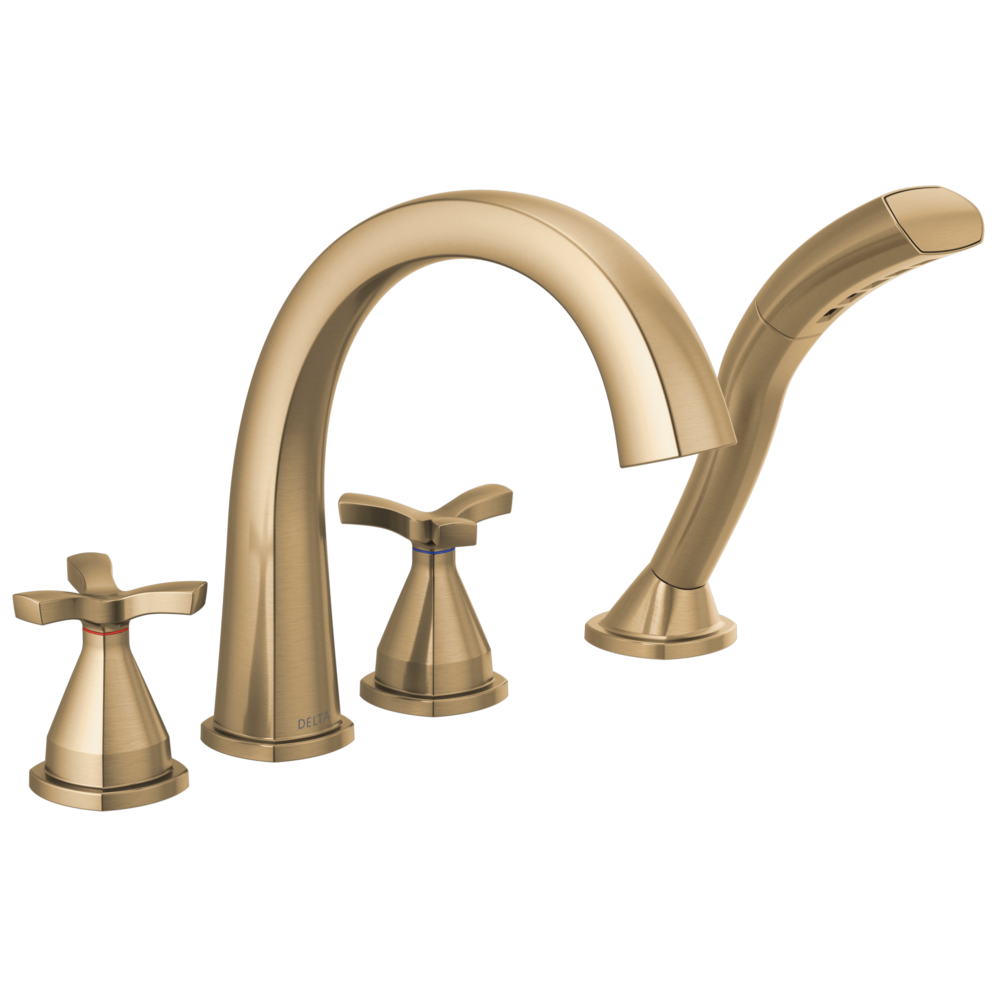 T47776-CZ Римская ванна с четырьмя отверстиями Delta Faucet Stryke Шампанское бронза 