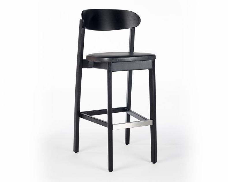 Wildspirit Высокий деревянный табурет со встроенной подушкой Arch sun-id-1490238 - Вид №1