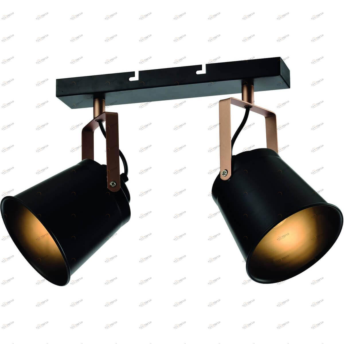 Спот потолочный на 2 лампы черный Acuto 7015-702 RIVOLI ACUTO 00-3926707 Черный 