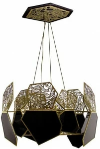 KOKET Подвесной светильник отраженного света из латуни Hypnotic