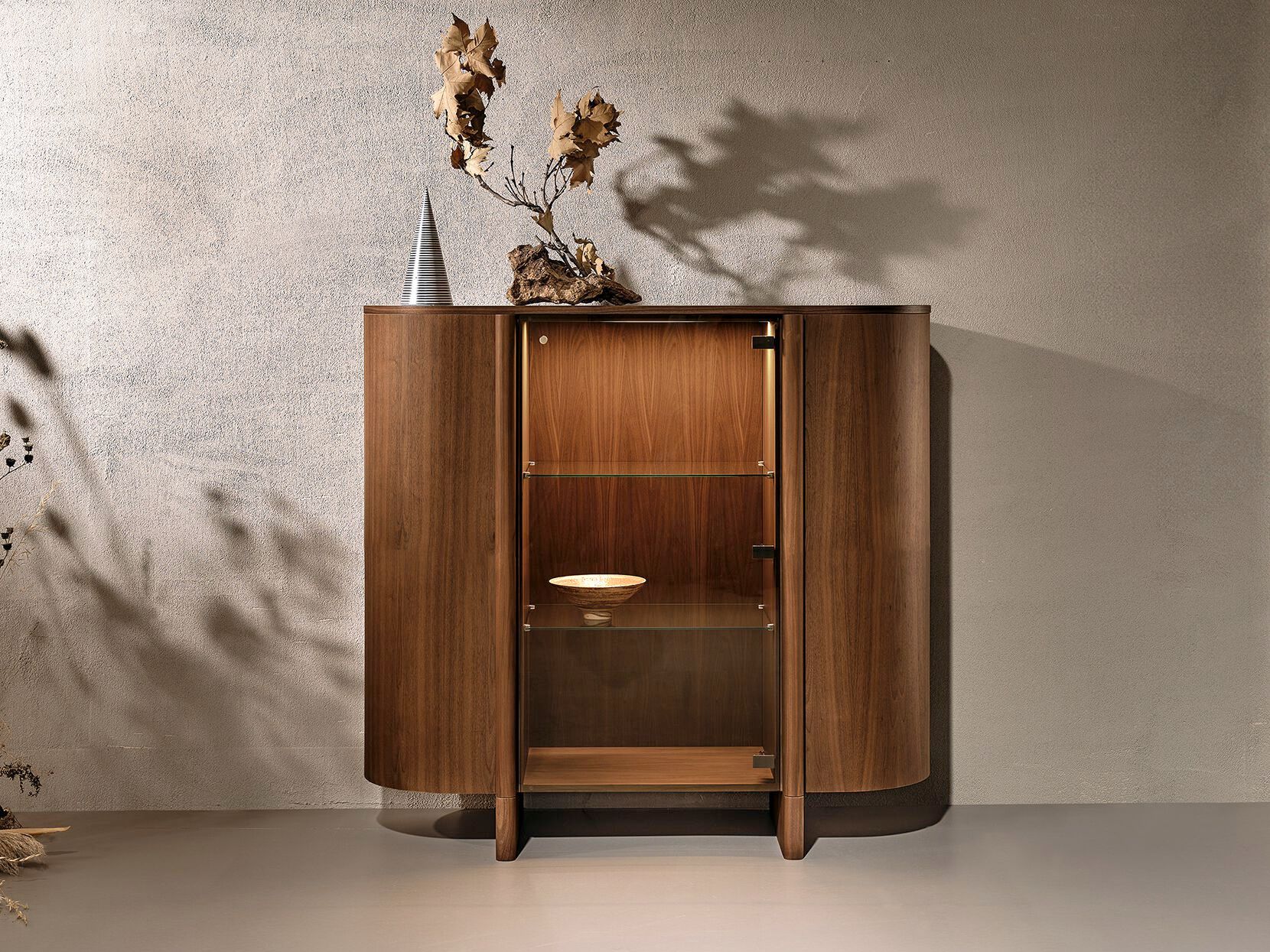 Деревянный шкаф со встроенным освещением Naturedesign DUSK ARCH-00075066 - Вид №4