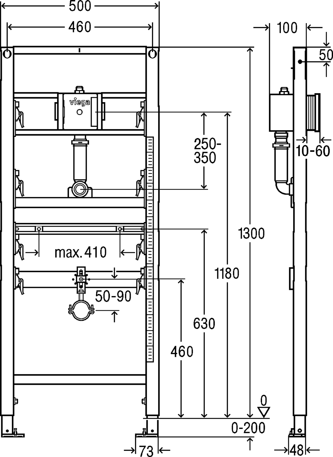 Системная техника  Prevista Dry  Элементы для писсуаров VIEGA 776 404 Модель 8560 Santreyd  - Вид №2