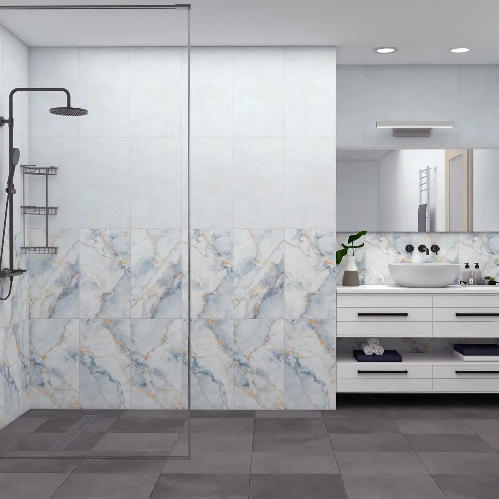 Панель ПВХ Каскад голубой 2700x375x8 мм 2.025 м² 2 шт. 89456440 STLM-2149851 VENTA  - Вид №1