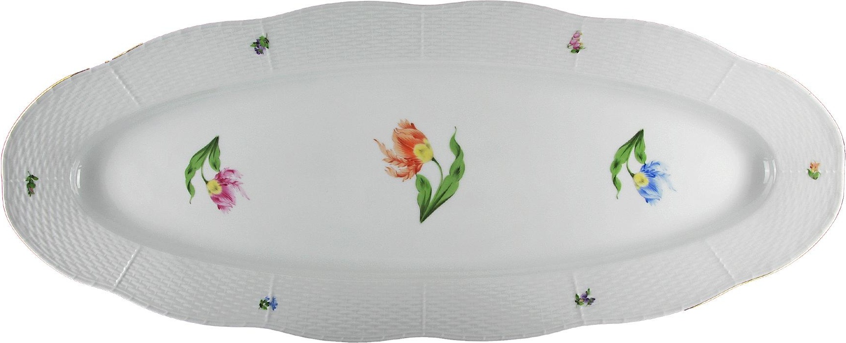 75421 Herend Блюдо для рыбы удлиненное 61см "Китти" Фарфор 