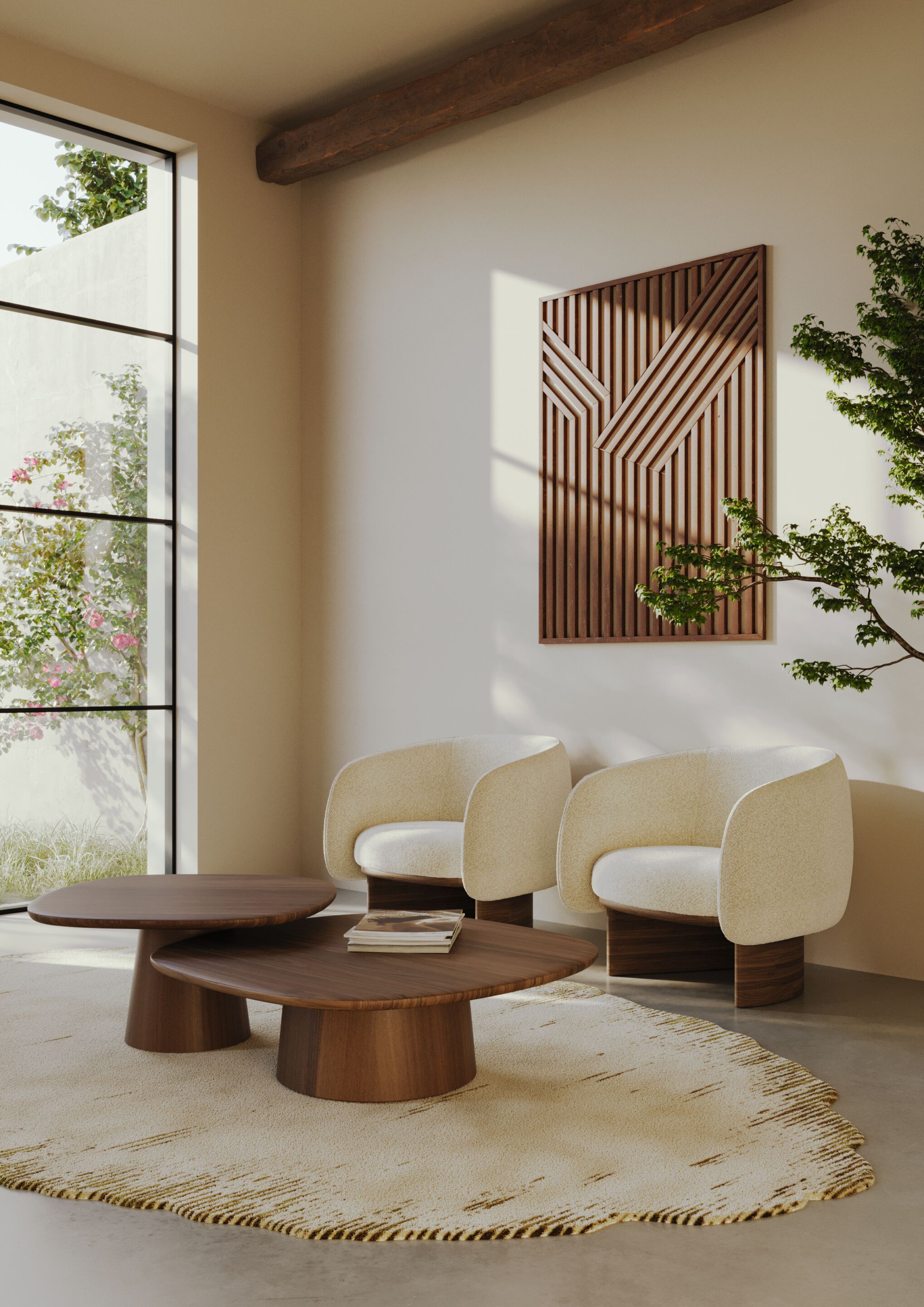 Тканевое кресло с подлокотниками Wewood гнездо ARCH-00029061 - Вид №1