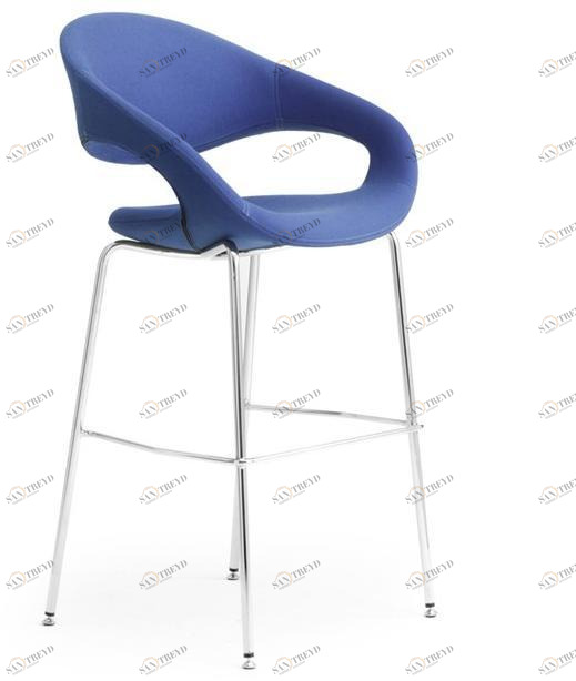 Leyform Высокий табурет из стали и ткани с подлокотниками Samba sun-id-1389187