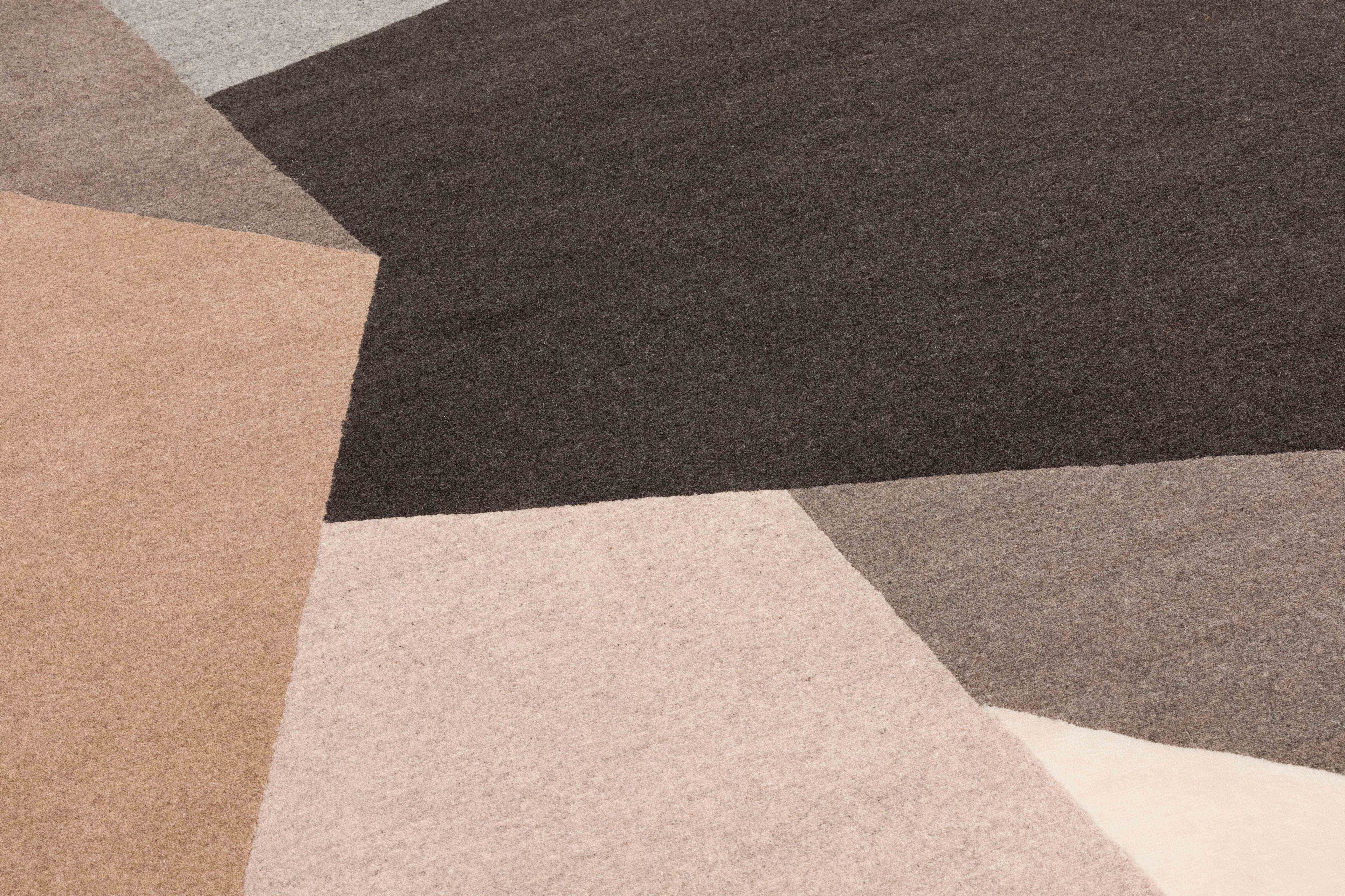 Шерстяной ковер с геометрическим рисунком GAN LOKO NATURAL ARCH-00128687 - Вид №7