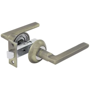 Дверные ручки Фабрика Замков 01L 100 без запирания алюминий гальваническое покрытие цвет античная бронза