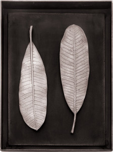 10612070 Michael Aram Панно Michael Aram "Листья чампы" 26х35см (серебрист.) Алюминий