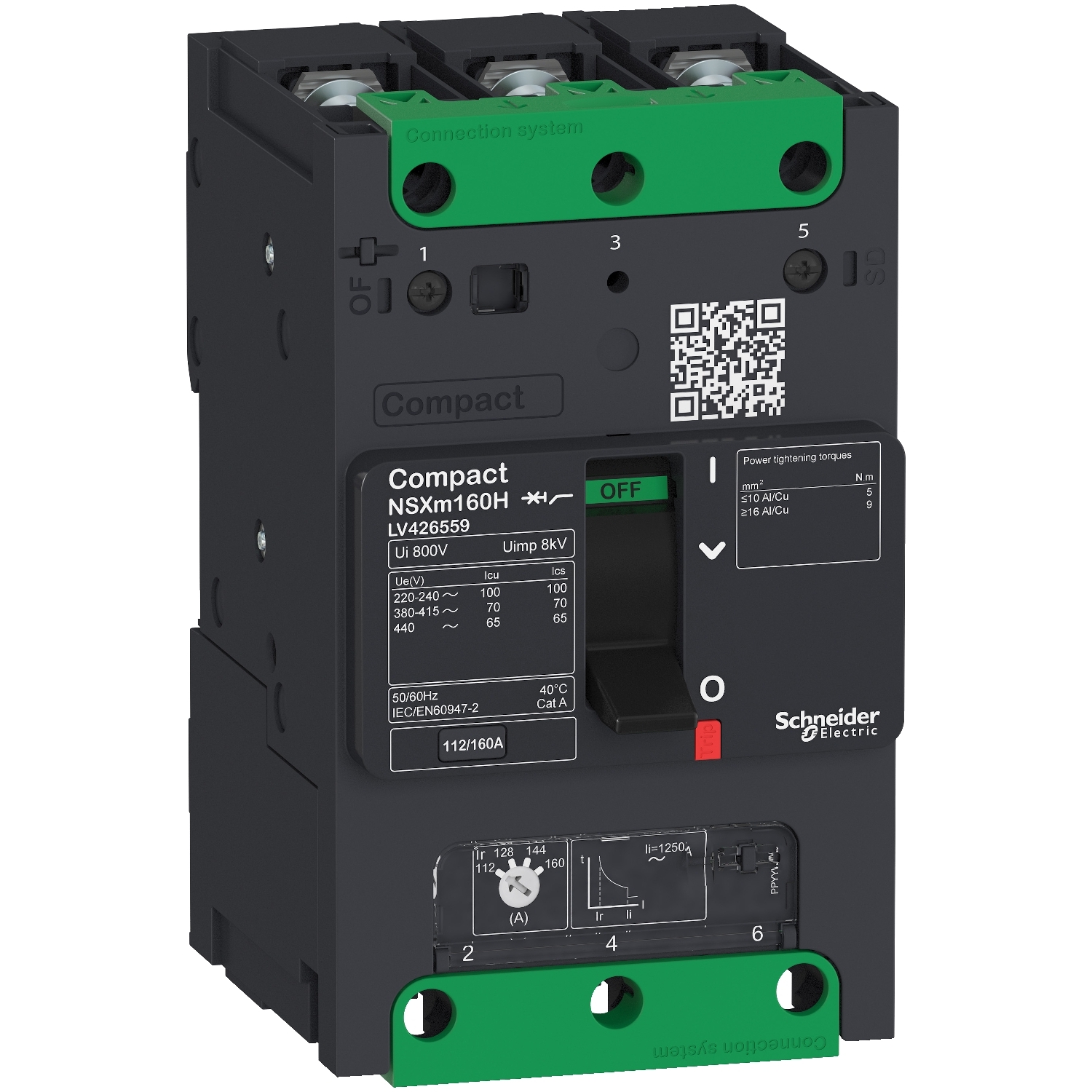 LV426357 Силовой автомат NSXm, 36кА, 3P, 100А Schneider Electric Compact 