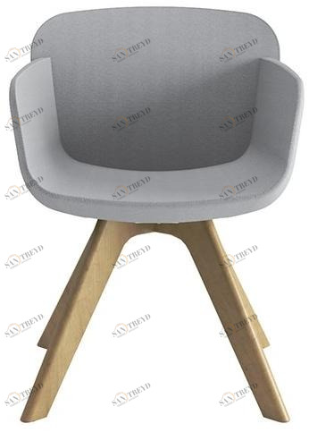 VAGHI Стул с подлокотниками и ножками из бука Viva guest Vi2ow