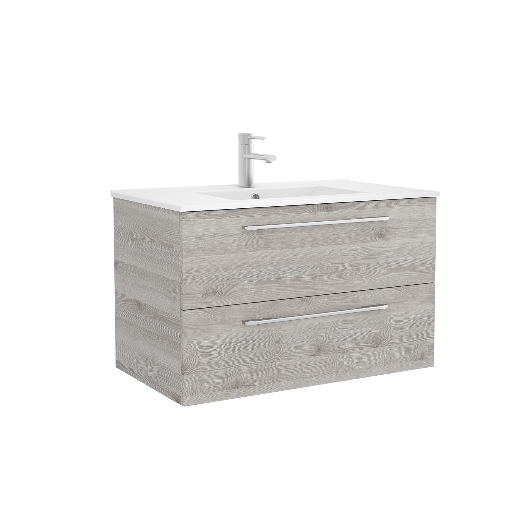 26580 SALGAR Мебель для умывальника FUSSION CHROME 900 2 ящика BAY PINE 897 x 540 x 450 мм Лавровая сосна - Вид №1