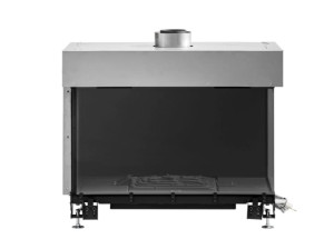 Газовый угловой закрытый камин