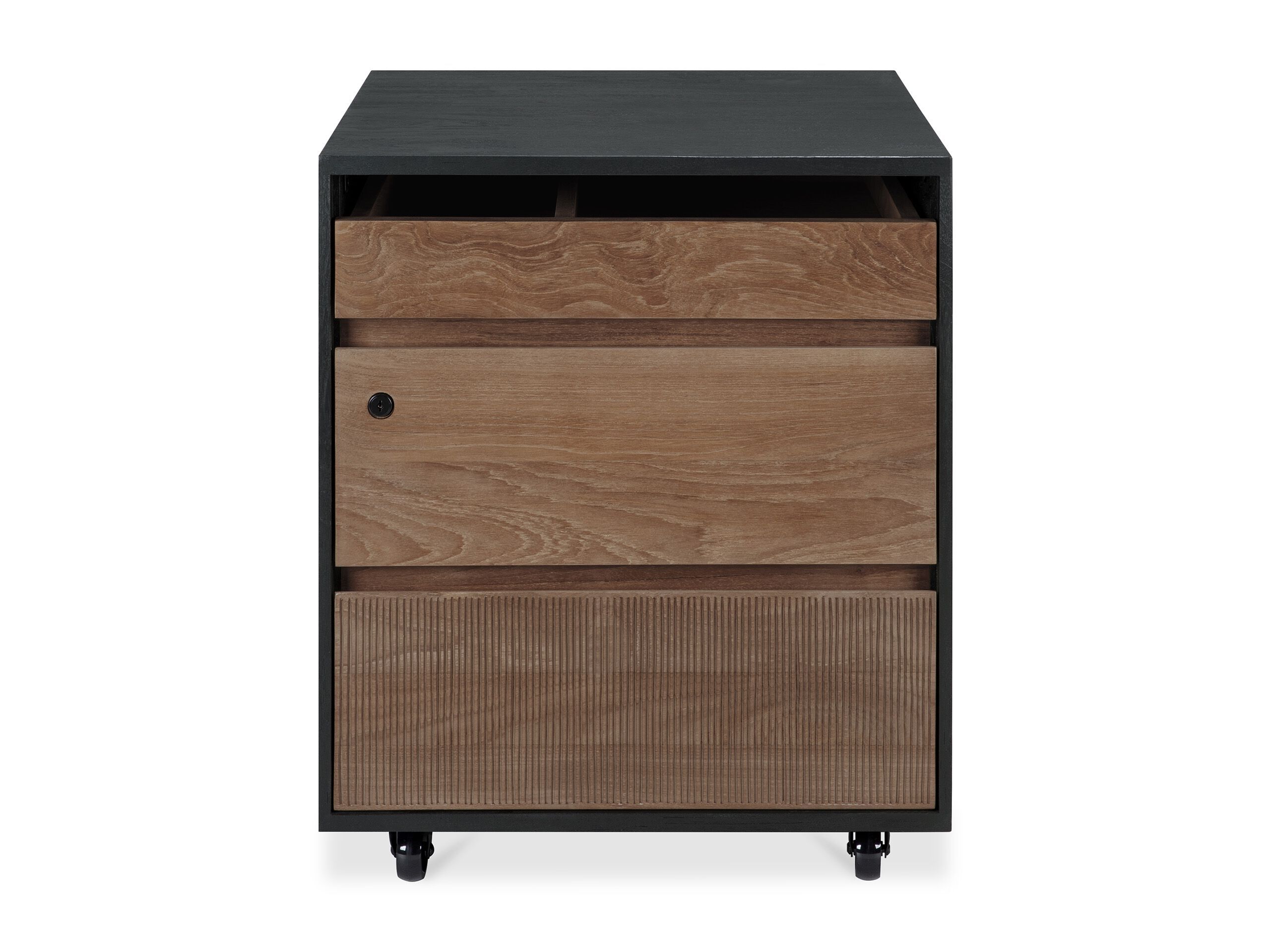 Офисный комод из тикового дерева с замком Ethnicraft Оскар ARCH-00001234