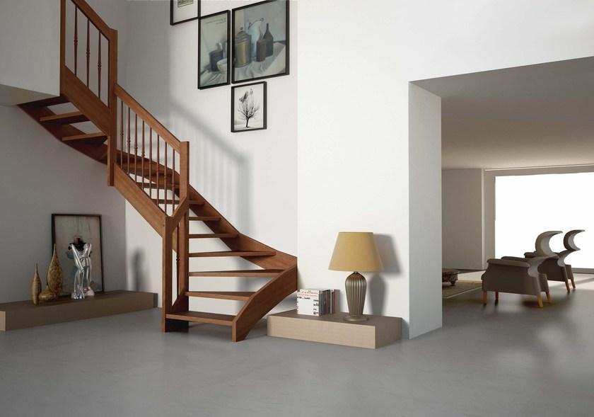 Fontanot Самонесущая Г-образная консольная лестница из дерева Oxa sun-id-1444210 - Вид №2