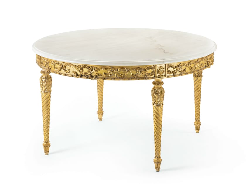 Круглый мраморный обеденный стол OAK Галерея ARCH-00048257