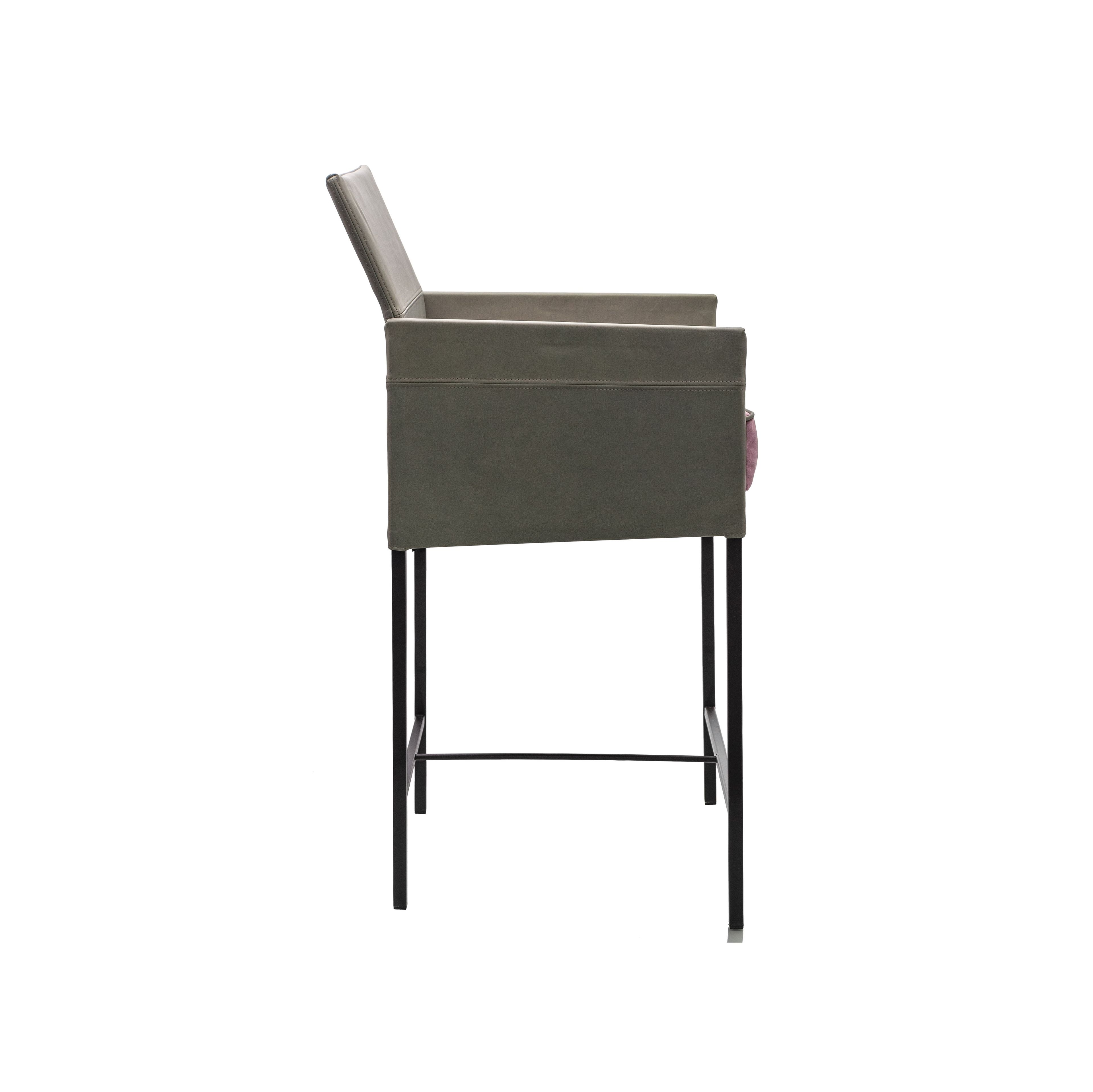 Барный стул с подставкой для ног со спинкой KFF Техас ARCH-00066223 - Вид №4