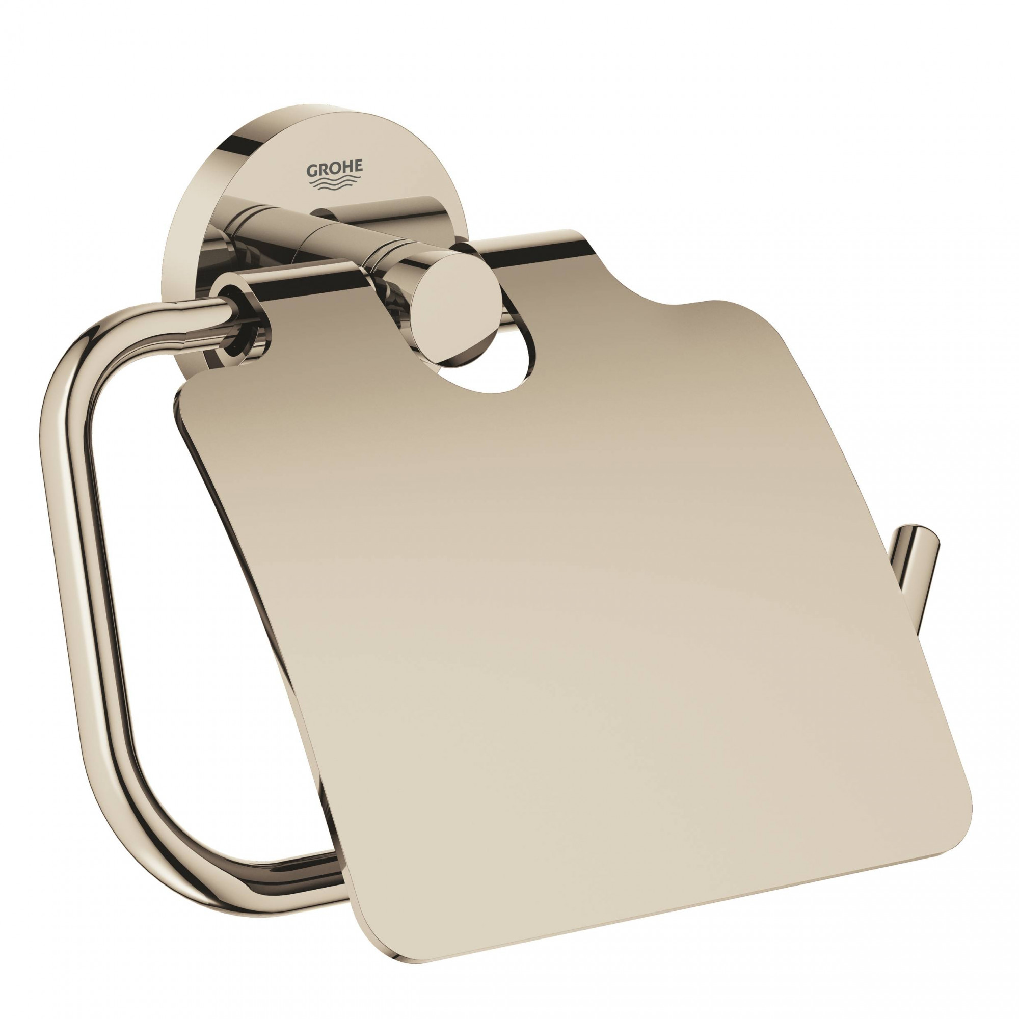 Держатель для туалетной бумаги с крышкой GROHE Essentials, никель глянец (40367BE1)