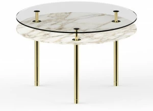GHIDINI1961 Круглый мраморный стол Legs