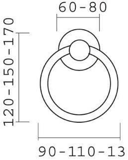 Pasini Дверной молоток из латуни  0950  - Вид №1