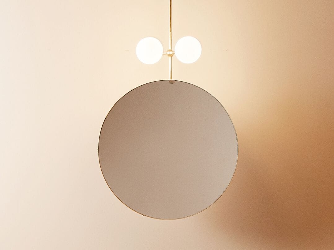 Круглое потолочное зеркало со встроенным освещением Renzo Serafini GUARDATI DENTRO ARCH-00060790