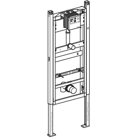111.665.00.5 Инсталляция Geberit Duofix для писсуара, 130 см, универсальная, для системы управления смывом писсуара Basic Geberit  - Вид №1