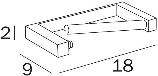 INDA® Держатель металлического рулона Divo A1525b - Вид №1