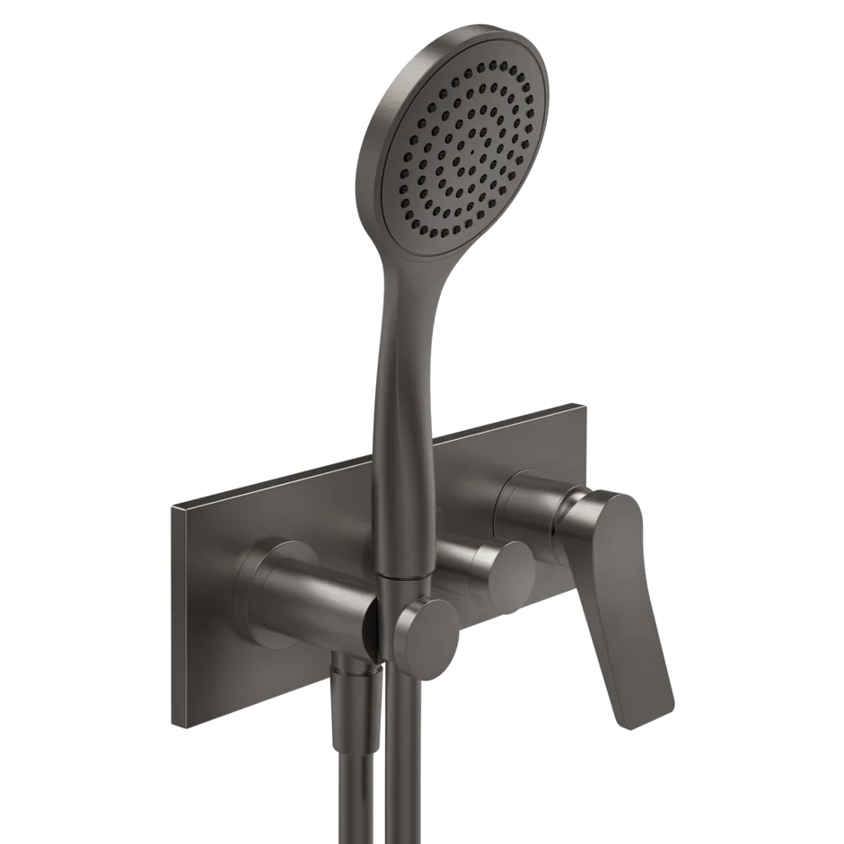 Смеситель для ванны-смеситель для душа 59140 707 Gessi Rilievo ЧЕРНЫЙ МЕТАЛЛ BR. PVD 59140707