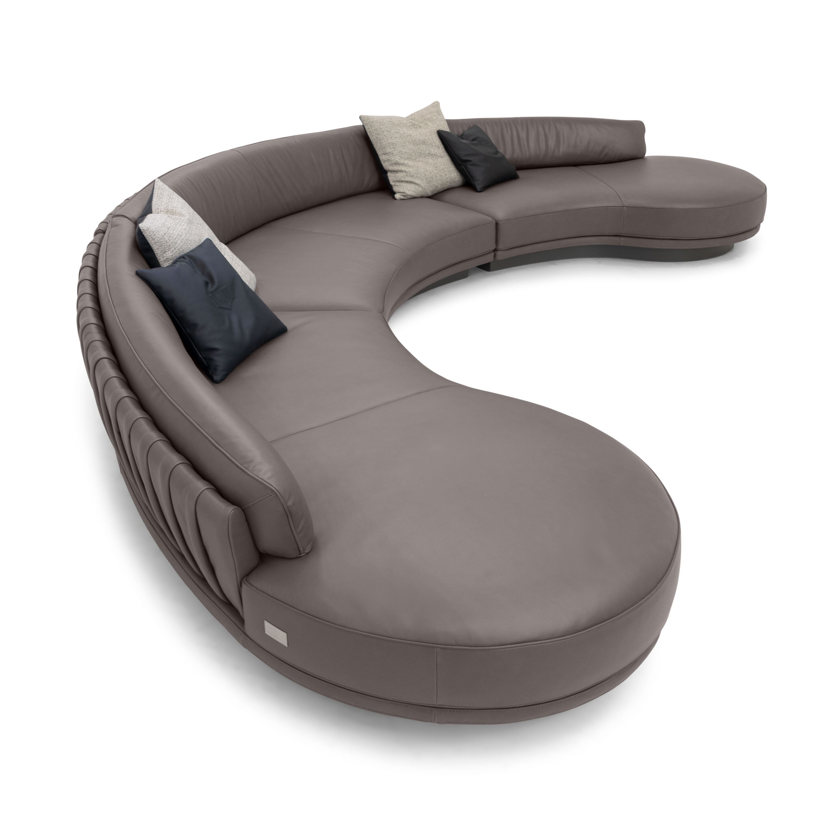 Кожаный изогнутый диван Wayne Enterprises Home Collection WE-036 ARCH-00005738 - Вид №4