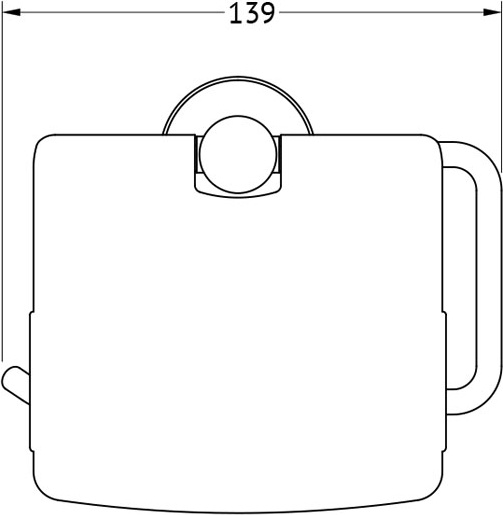 NOS 055 Держатель туалетной бумаги с крышкой FBS Nostalgy - Вид №1