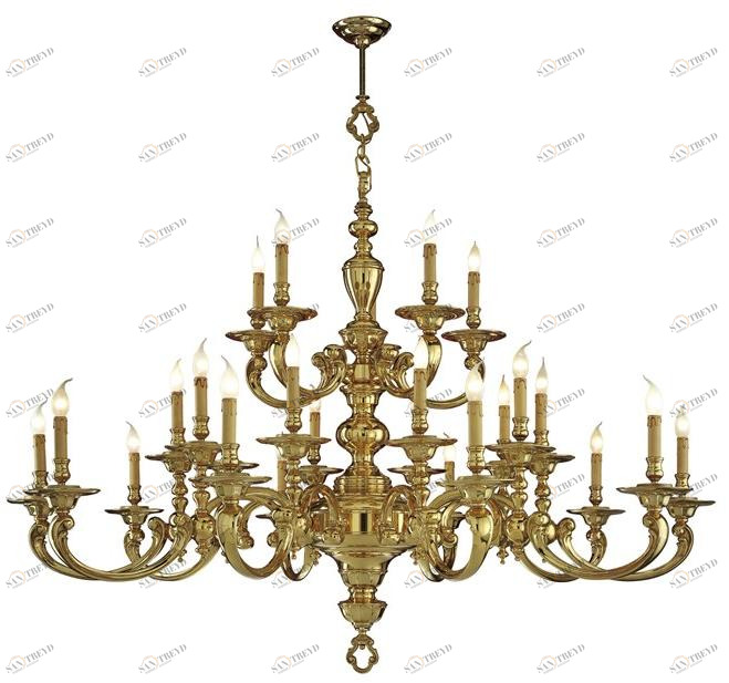 Possoni Illuminazione Люстра из полированной латуни Otello 258/20+5