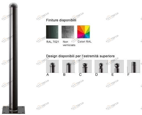 Lazzari Стальной столбик столбика Marte Ar486