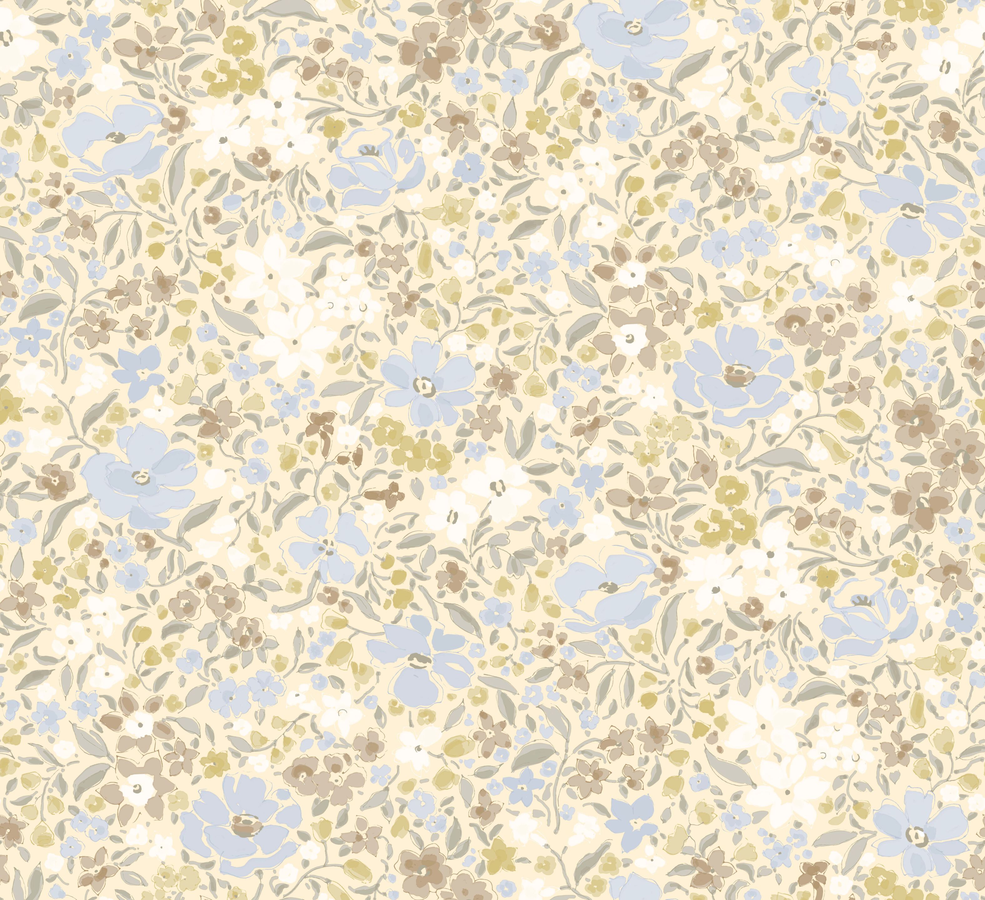 Цветочные узоры нетканые обои LELIEVRE Quenin-Belle Époque ARCH-00040094