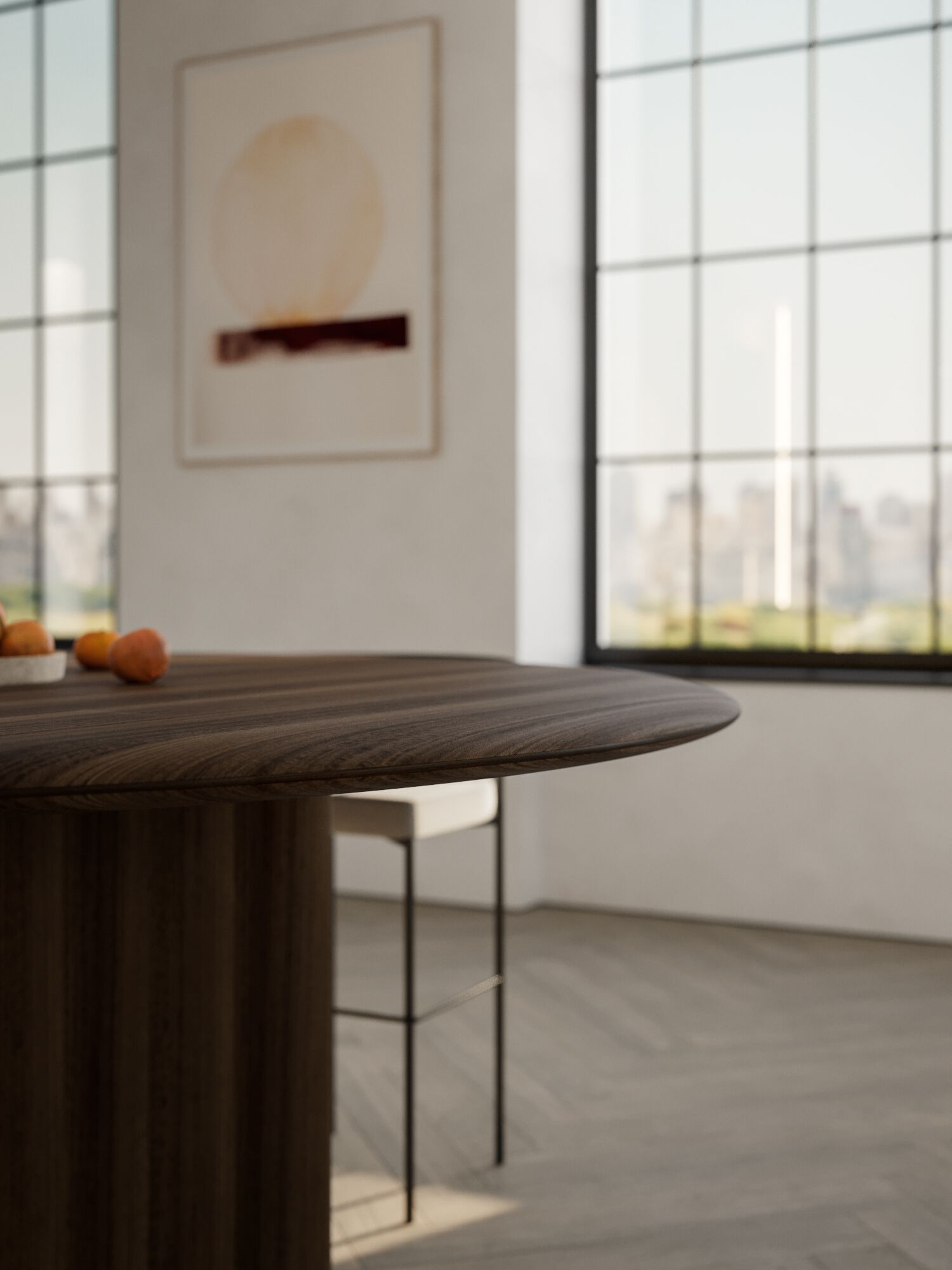 Лакированная кухня с островом и каменной столешницей Патагонии Floritelli Cucine FRAME ARCH-00034636 - Вид №8