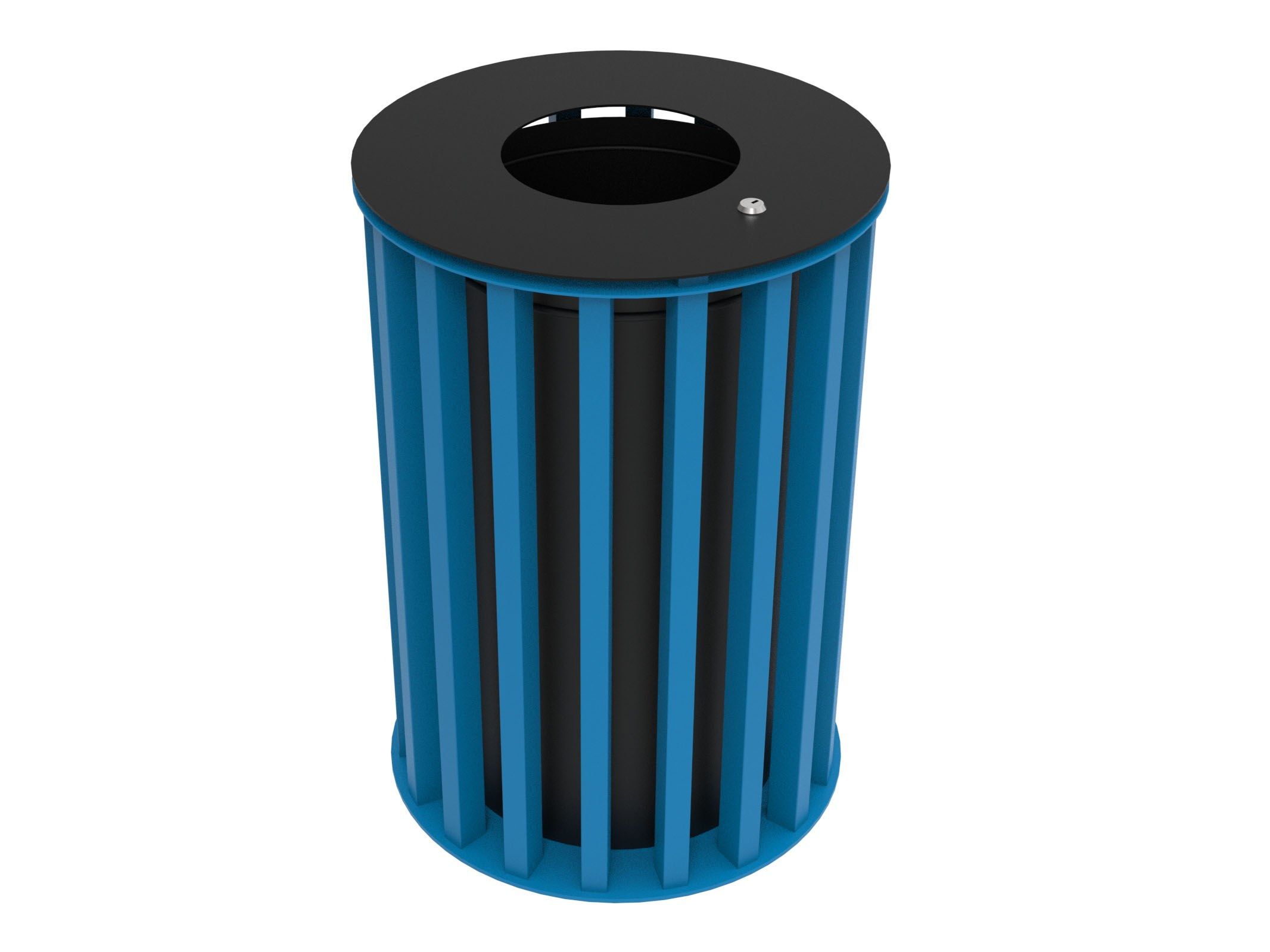 Оцинкованная стальная корзина для мусора с крышкой Lazzari Динамо ARCH-00087800 - Вид №50