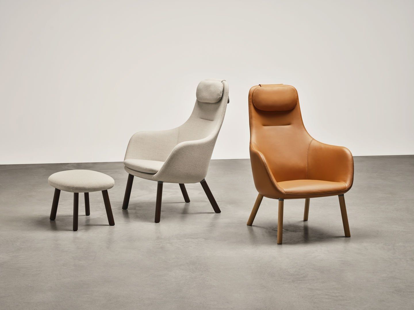 Кожаное кресло с подголовником VITRA HAL Lounge ARCH-00101409 - Вид №18