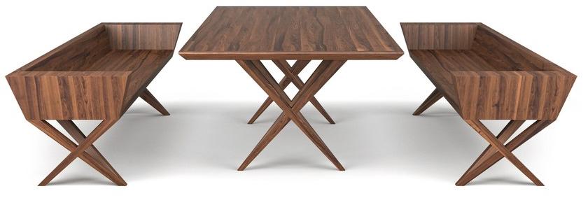 Скамейка из дерева Vivian Santreyd sun-id-1468478 - Вид №1