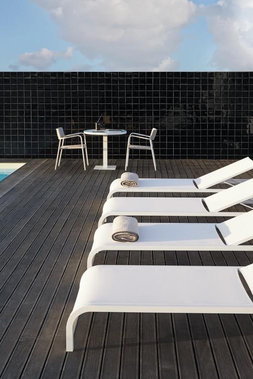 Стул белый веревка 11мм серебристый Manutti Echo MNST586 - Вид №6