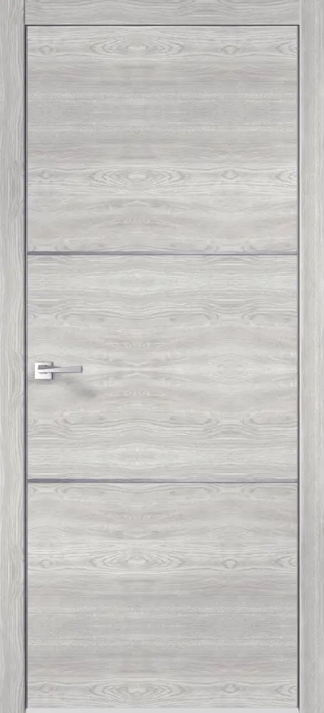 Межкомнатная дверь Velldoris Канзас 2 - серый дуб с ПВХ покрытием 83972658