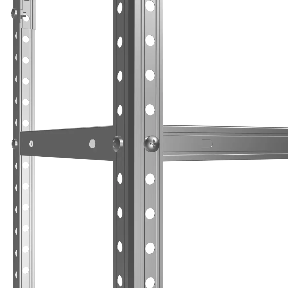 Стеллаж ЛЦ Элемент L 4 полки 70x140x30 см нагрузка на полку до 50 кг сталь оцинкованная 82745959 STLM-2133868 Santreyd  - Вид №2