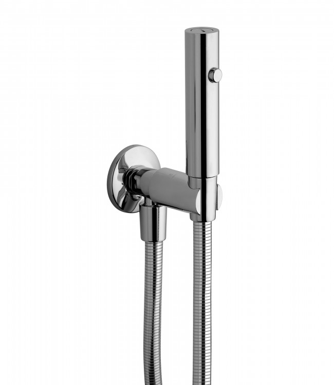 904 / ID Туалетный набор круглых гидроочисток для унитаза с коленом для подачи воды и открытым краном. Bongio Wellness 904/ID