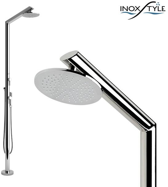 Inoxstyle Открытый душ из нержавеющей стали с ручным душем Tecno 01014 mmt beauty - Вид №1