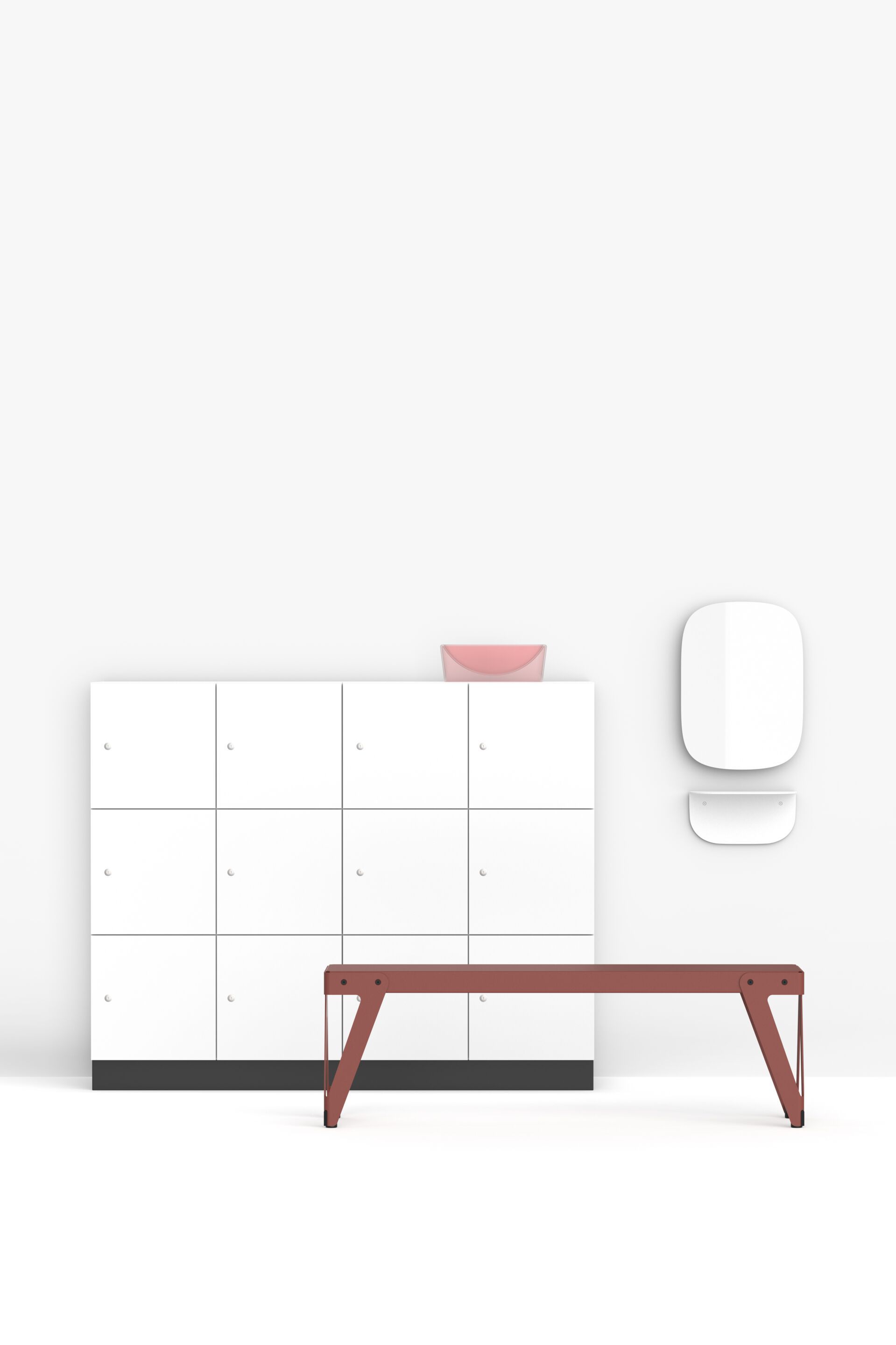 Настенное стеклянное зеркало FUNCTIONALS слайд ARCH-00054192 - Вид №2